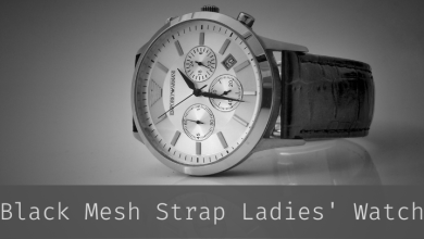 Black Mesh Strap Ladies' Watch