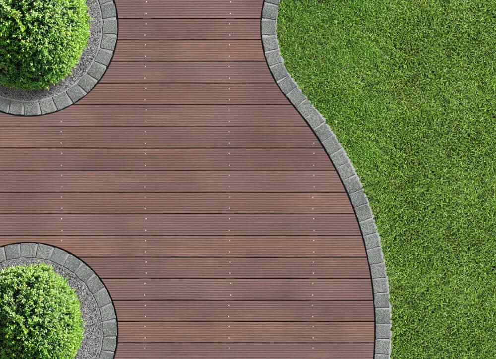 Is it possible to build a composite deck on grass?
