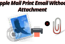 apple mail print email without attachment