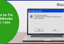 QuickBooks Error 1304 - Featured Image