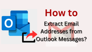 extract email addresses from outlook messages