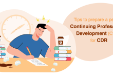 2) Tips to prepare a perfect Continuing professional development (CPD) for CDR